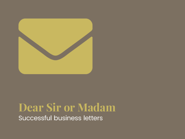 Successful business letters